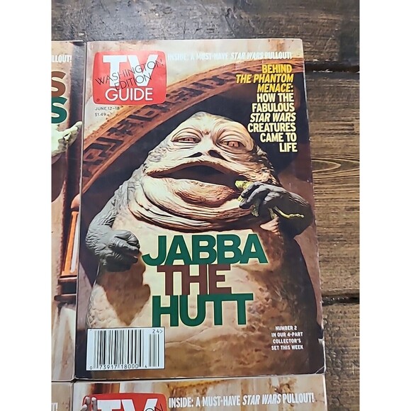 Vintage Star Wars Vintage TV Guide Lot 1999 STAR WARS Cover Lot Of 4 - Picture 3 of 10